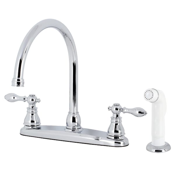 KB721ACL American Classic Centerset Kitchen Faucet W/Side Sprayer, Chrm